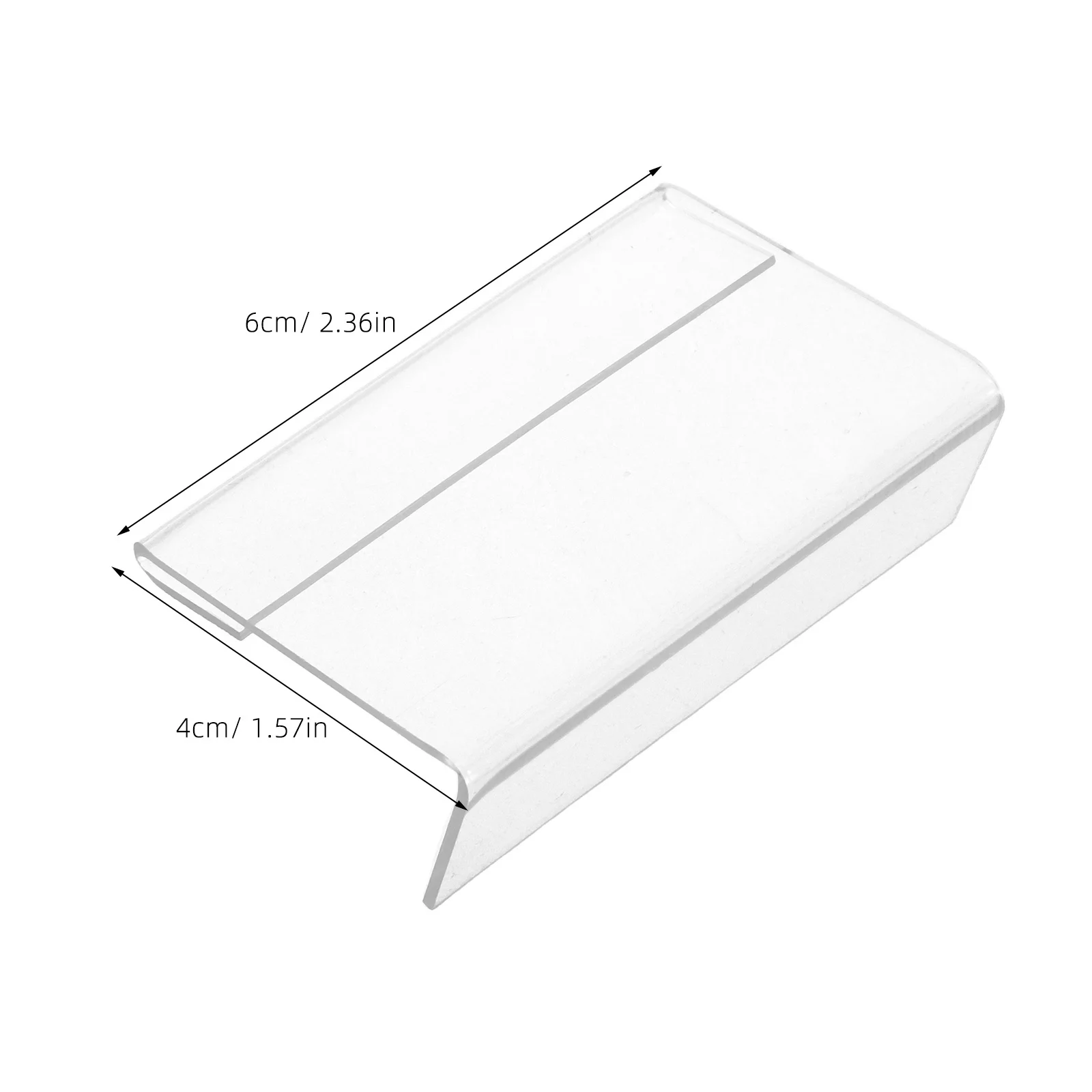 ขาตั้งอะคริลิคทรงตัวแอล 20 ชิ้น สำหรับวางป้ายเมนู รูปภาพ กระดาษ ใช้จัดระเบียบบนโต๊ะ เหมาะสำหรับร้านค้าปลีก โชว์สินค้า