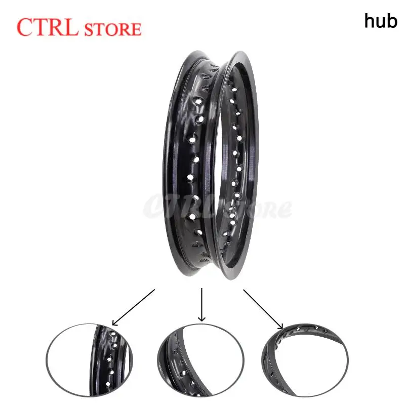 12Inch wheel Hub Brand New Motorcycle 1.85x12 32/36 Spokes Holes Front/rear Wheels 12 inch Aluminum Alloy Rim 1.85*12