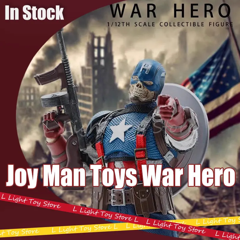 1/12 Joy Man Toys War Hero Action Figure Jm003 American Soul Anime Figurine Captain America Statue Collection Decor Model Toys