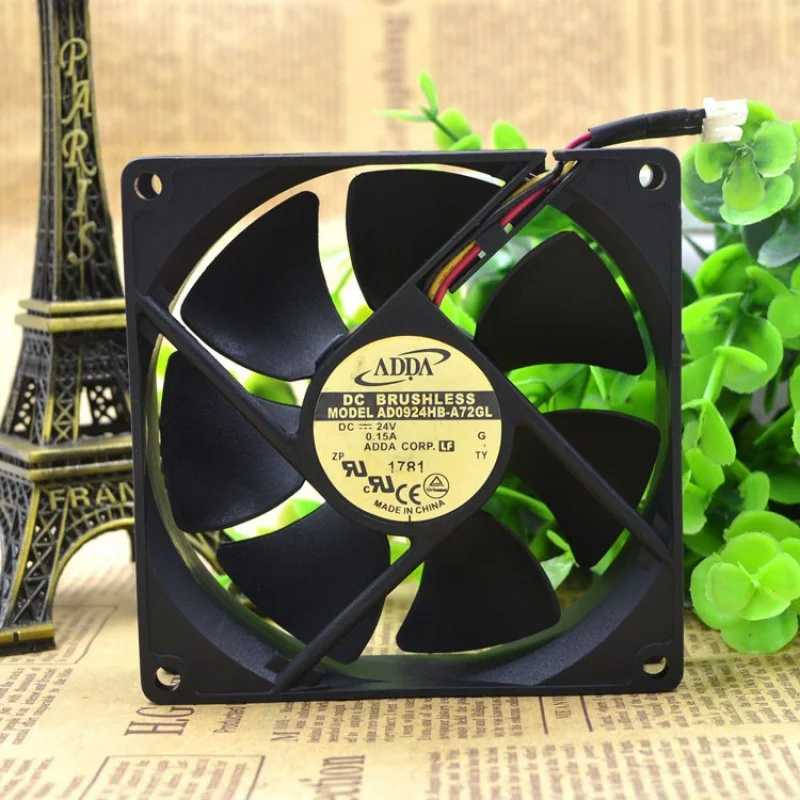 AD0924HB-A72GL 9cm 9025 Double Ball Inverter Fan 24V 0.15a AD0924HB A72GL 3 Wire