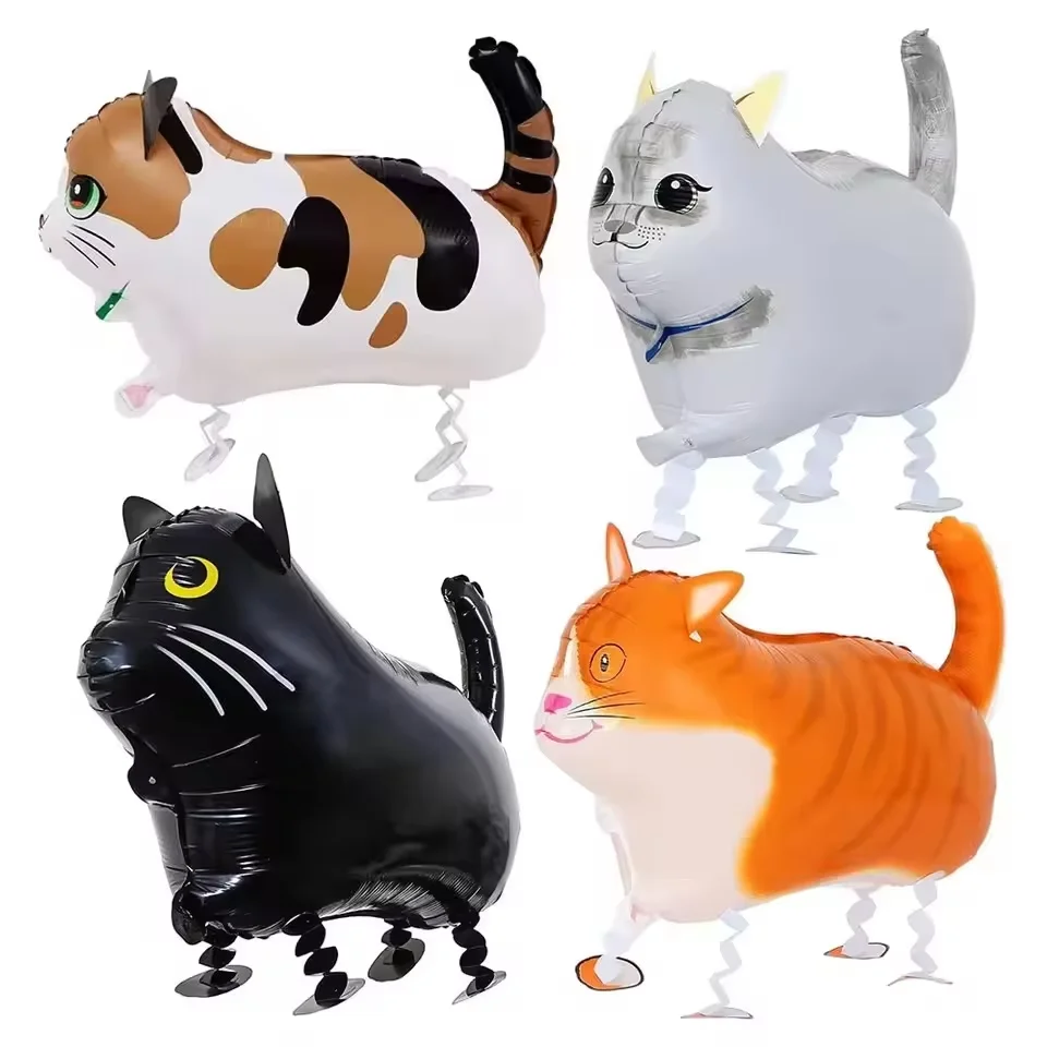 4Pcs Walking Cat Ba…