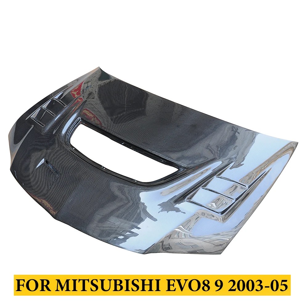 

Передняя крышка капота двигателя из углеродного волокна для Mitsubishi EVO8 EVO9 2003-2005