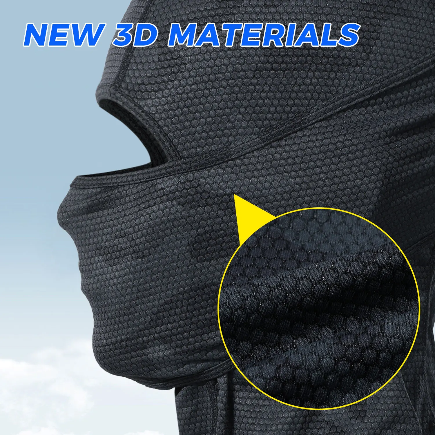 Motorcycle Full Face Mask Breathable Cooling Balaclava Face Cover for Motorbike Riding Motorcross Helmet Liner Rider Headgear