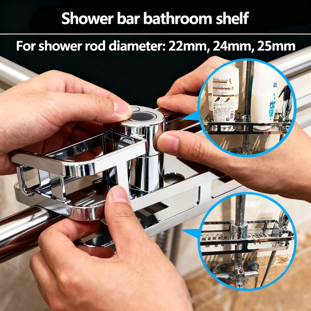 Rak Tempat Pancuran Krom Plast - Home Bathroom Renovation ulasan dan harga