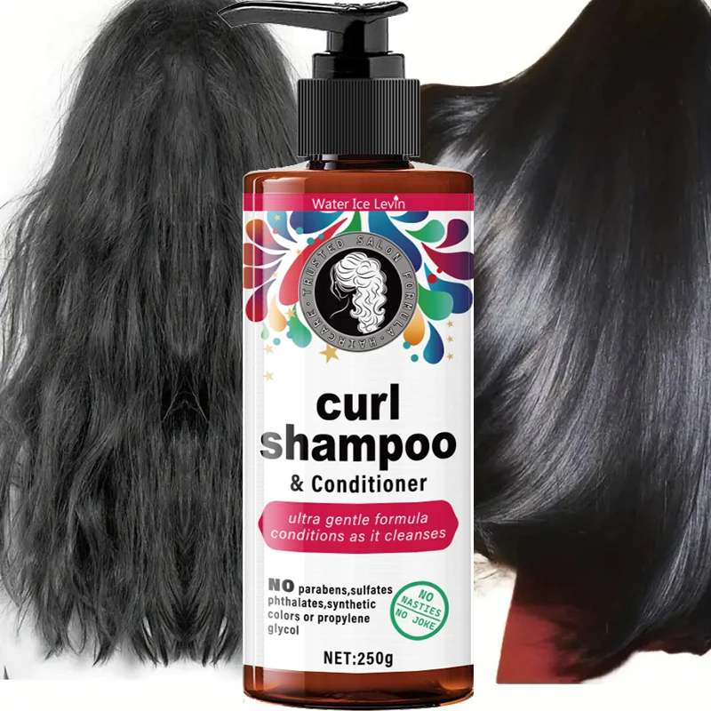 

Шампунь и кондиционер для вьющихся волос 250 г - очень мягкая, увлажняющая формула, подходит для пушистых, легких, натуральных волос, способствует жизненную силу, содержащий глицерин, унисекс, нормального типа волос