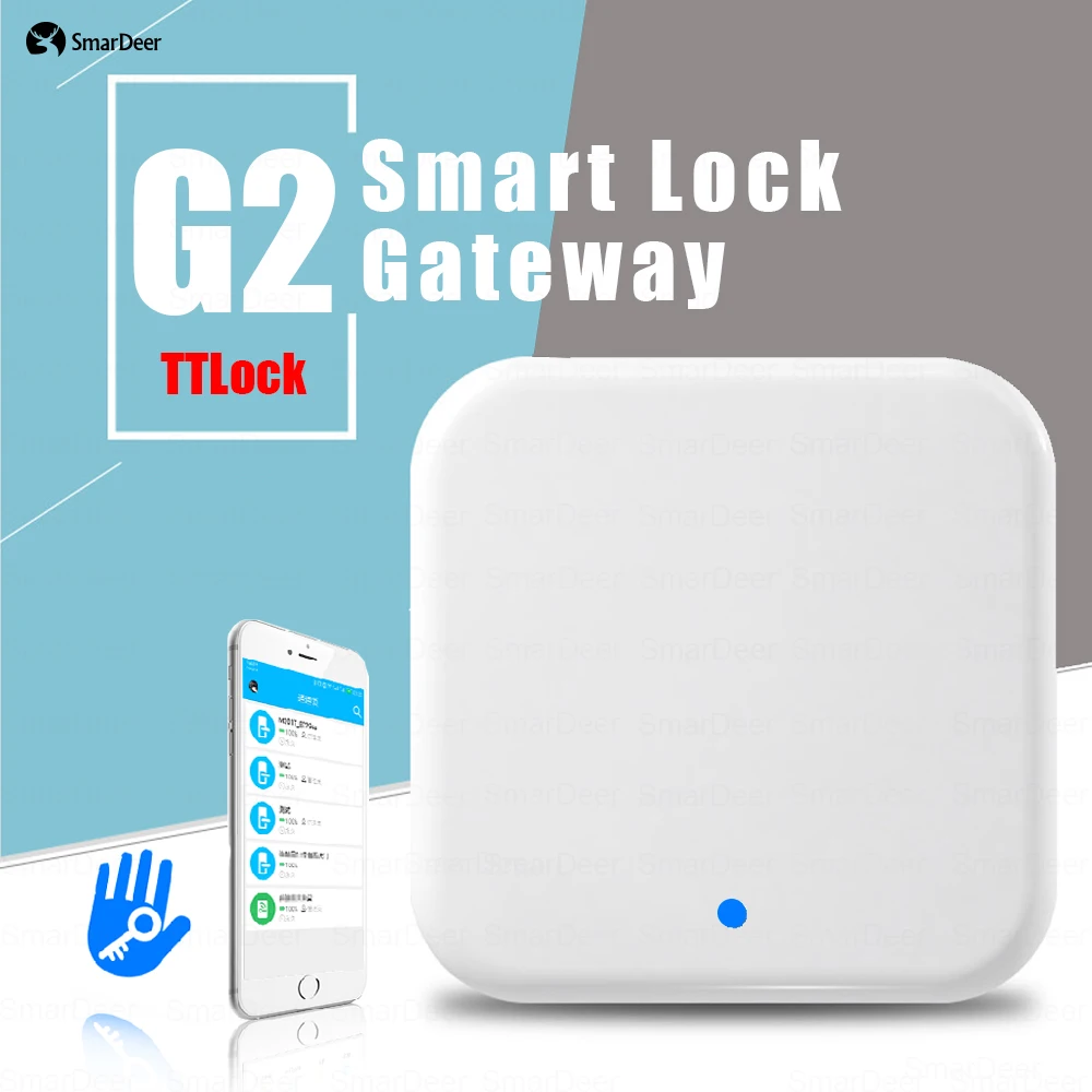 

TTLOCK G2 WiFi Gateway Hub Compatible with TTLock Smart Door Lock APP Remote Control Unlock Voice Control for Alexa Google Home