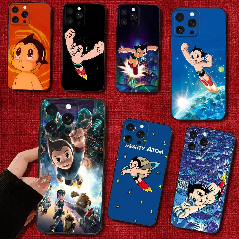 

Anime A-Astro Boy Phone Case For iPhone 16e,16,15,14,13,12,11,Pro,X,XS,Max,XR,Plus,Mini Soft Black Cover