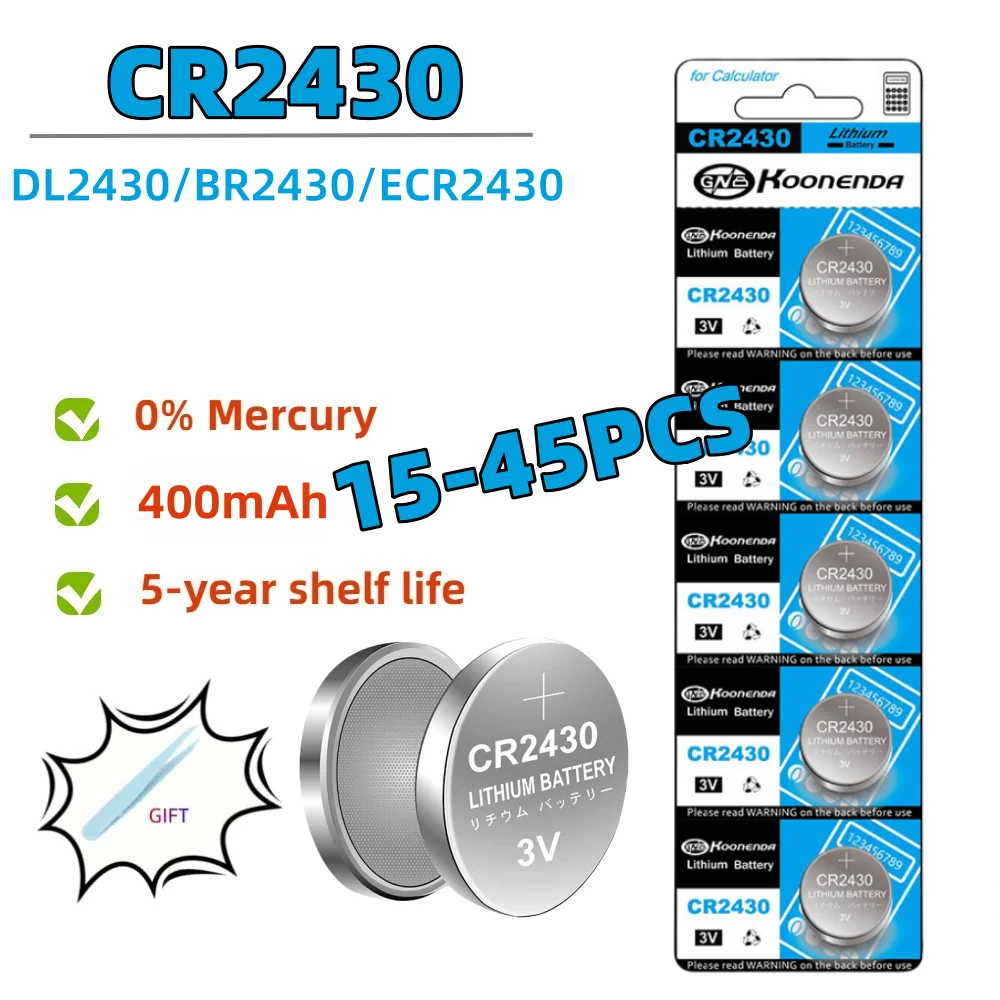 15-45PCS CR2430 3V …