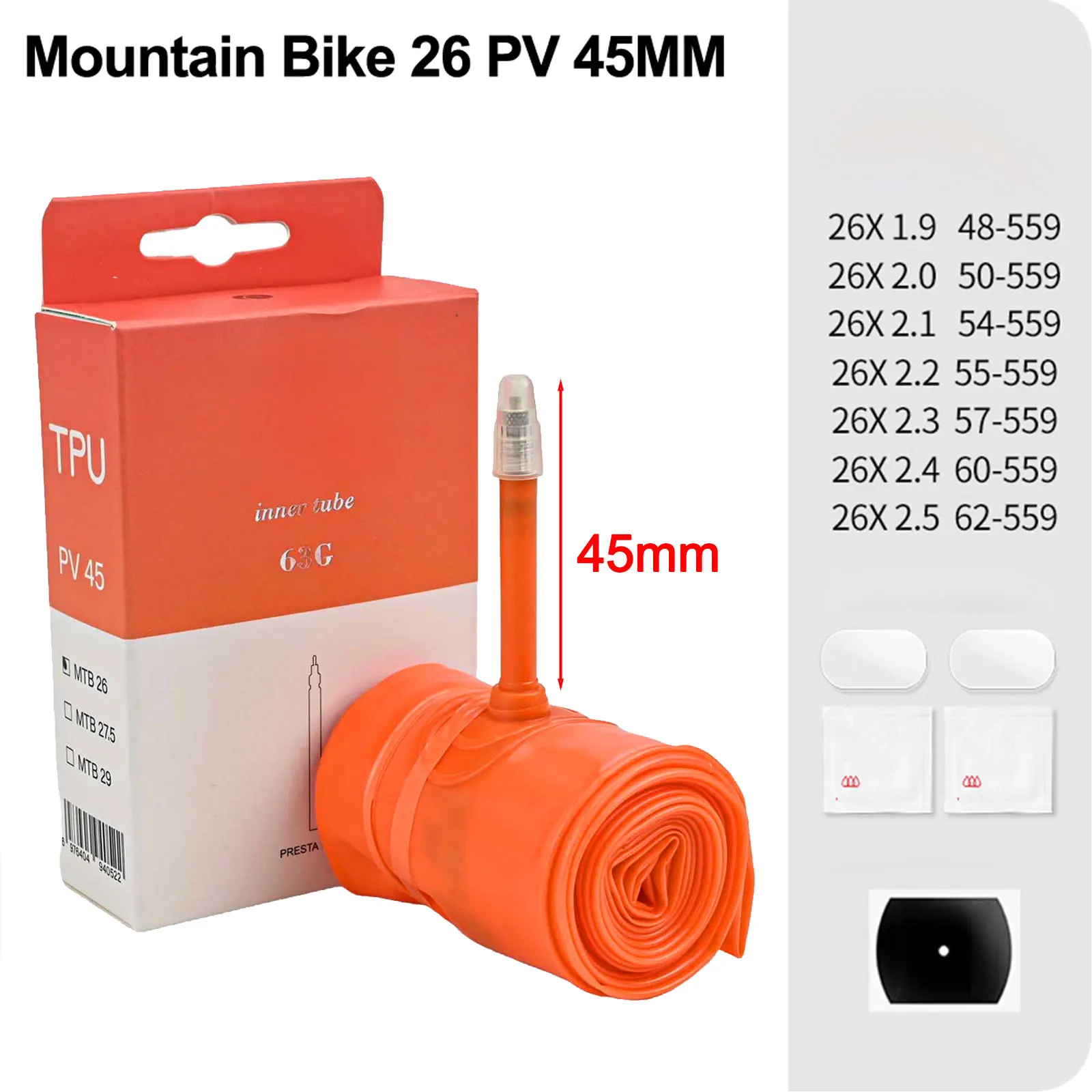 

Puncture Resistant Tube MTB27.5 Ultralight Inner Tube High Temperature Resistant Improved Handling Outdoor Sports