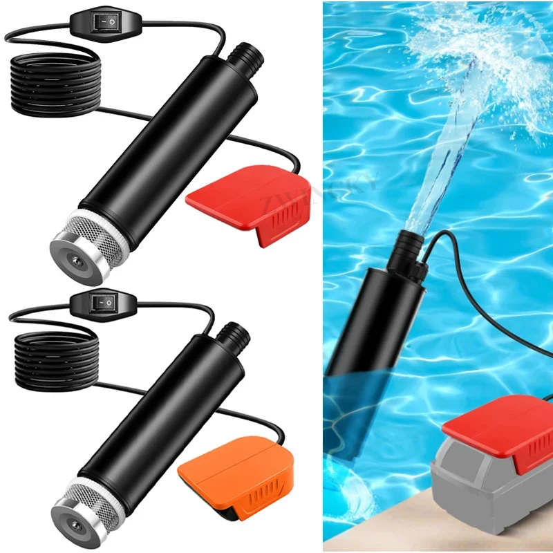 Water Transfer Pump for Makita 18V Li-ion Battery Powered Deep Well Submersible Water Pump For Garden, Camping, Kiddie Pool