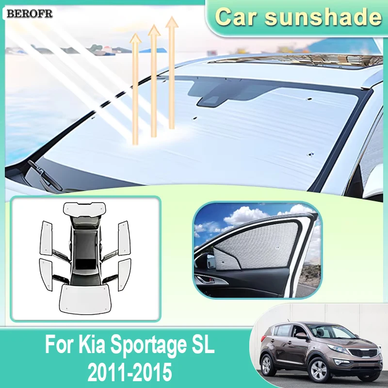 Car Windshield Visor For Kia Sportage SL Accessories 2011 2012 2013-2015 Full Windows Sun Protection Anti UV Sunshade Car Parts