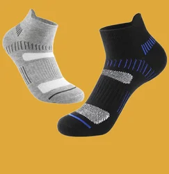 Calcetines tobilleros de algodón transpirables para hombre, calcetín deportivo informal de alta calidad, a la moda, 5/10 pares, novedad de 2024