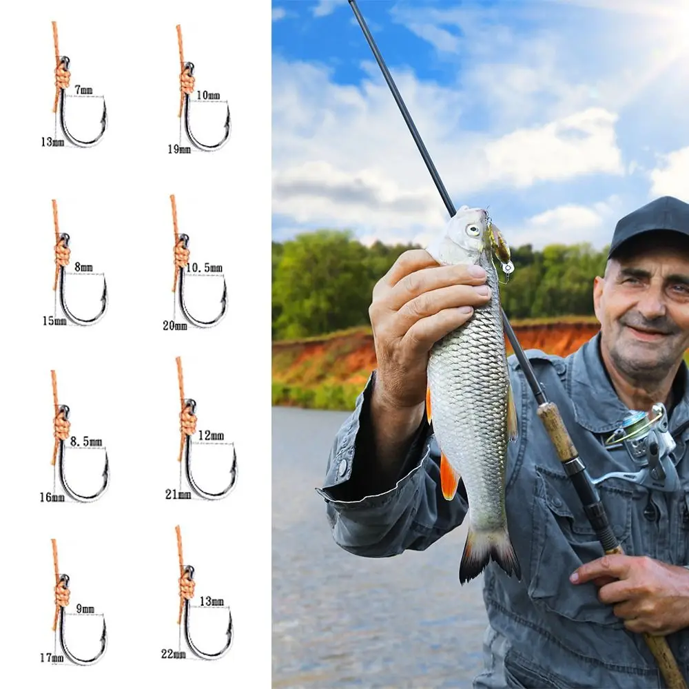 1Pc 5 # -13 # Stainless Fishing Hook Anti-entanglement Sharp Barbed Automatic Flip Fishhook No Unhooking Fishing Accessories