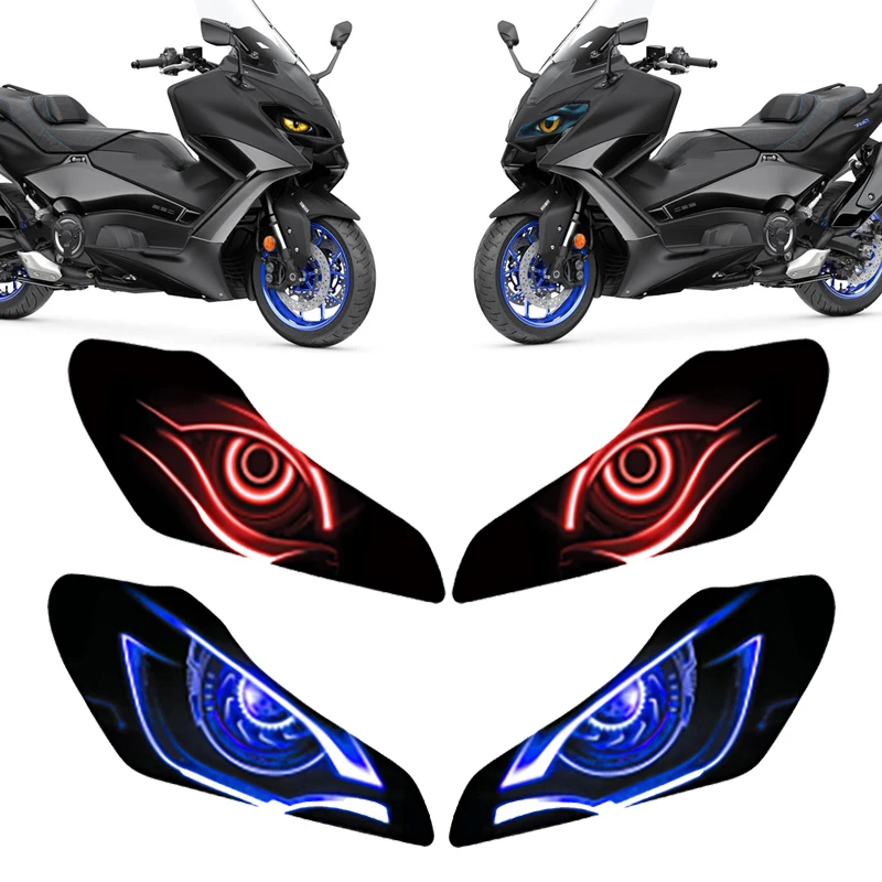 

For YAMAHA T-MAX TMAX 530 560 TMAX530 TMAX560 2022-2024 Motorcycle Accessories Front Fairing Headlight Sticker Guard Sticker