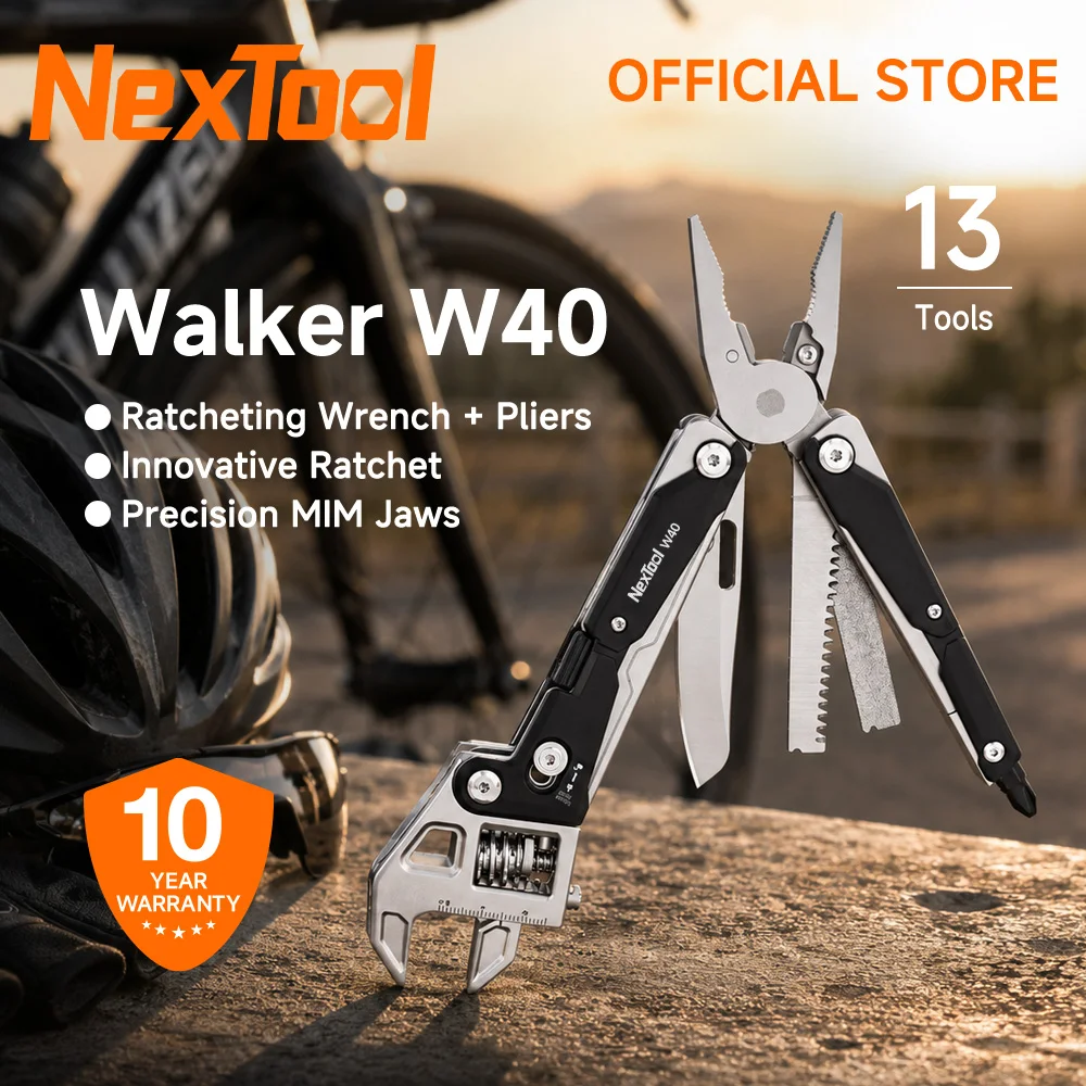NexTool Walker W4 Adjustable Wrench Pliers 13 in 1 Multi Tool Knife Screwdriver Saw Hand Tool For Home Repair Camping Kit