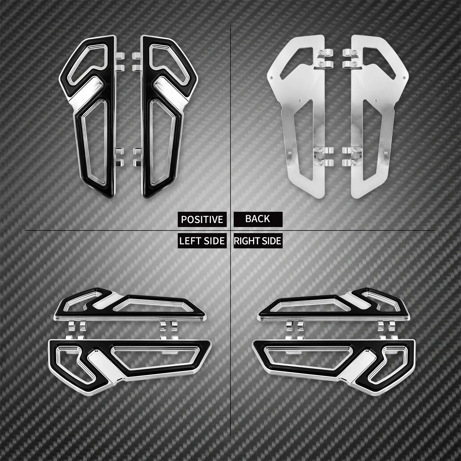 Motorcycle Driver Floorboard Footboard Front Footpegs Pedal For Harley Softail Touring Road King Street Electra Trike Glide FLH