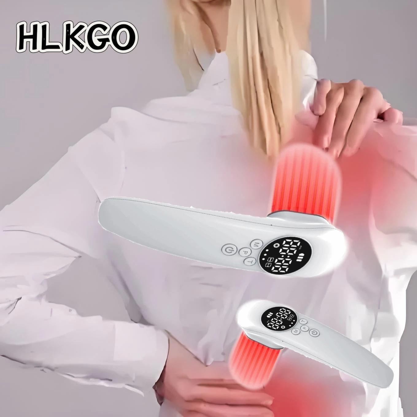 

HLKGO Professional Grade LLLT Laser 17 Diodes Combination 650nm 808nm for Accelerated Recovery of Muscles and Wounds