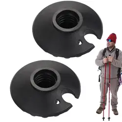 2pcs Trekking Pole Snow Basket Outdoor Camp Hikes Pole Walk Stick Cane Snowflake Basket Mud Sand Snow Ski Replacement Parts
