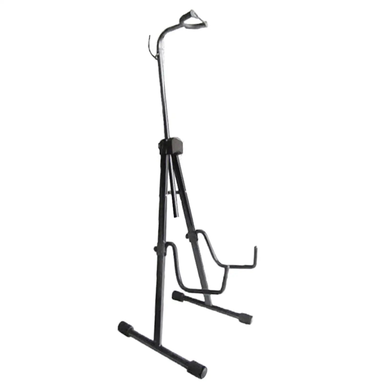 Metal Cello Display Stand with Hook Folding Tripod Black Color Sturdy Easily