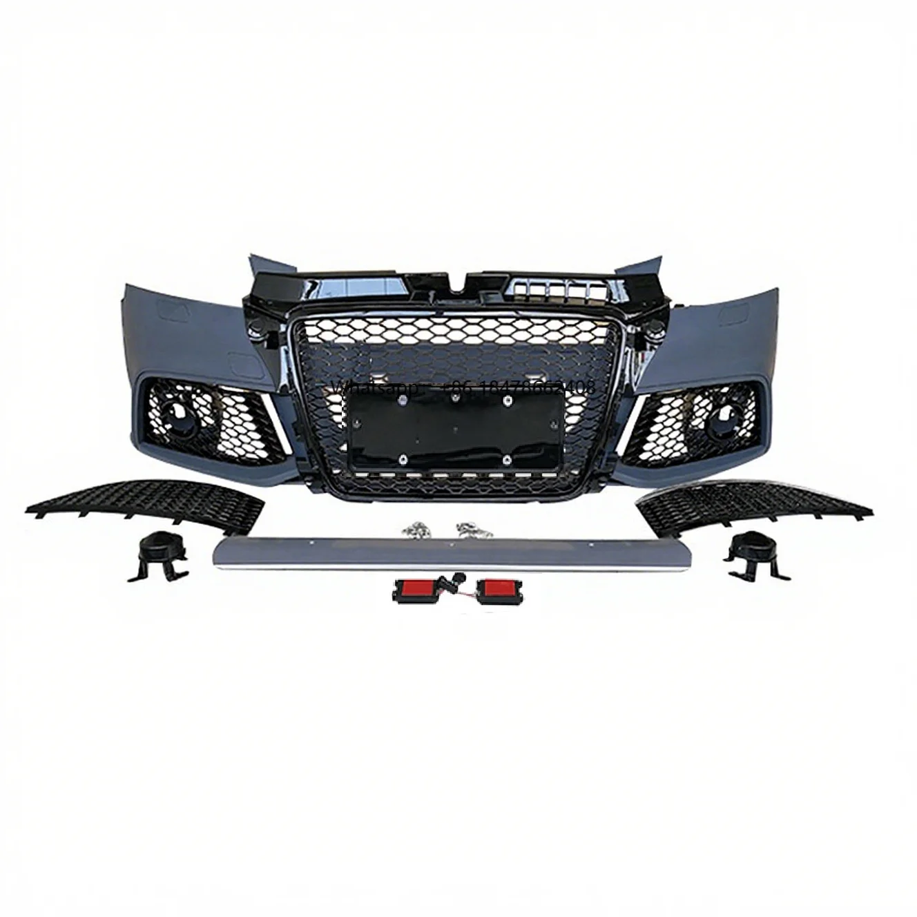 

RS3 Front Bumper with Grill for A3 Bumper S3 8P Facelift RS3 Style Body Kit for S3 Bumper 2009 2010 2012 2013