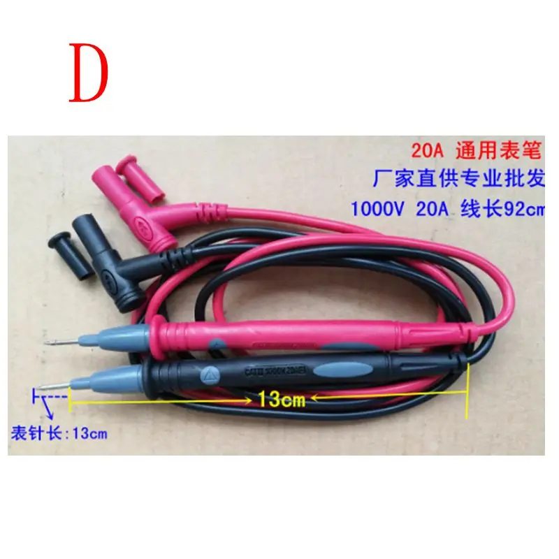 Универсальный зонд, медный игольчатый зонд, стальной игольчатый зонд, высокоточный силиконовый зонд, 1000 В, 10 А, 20 А