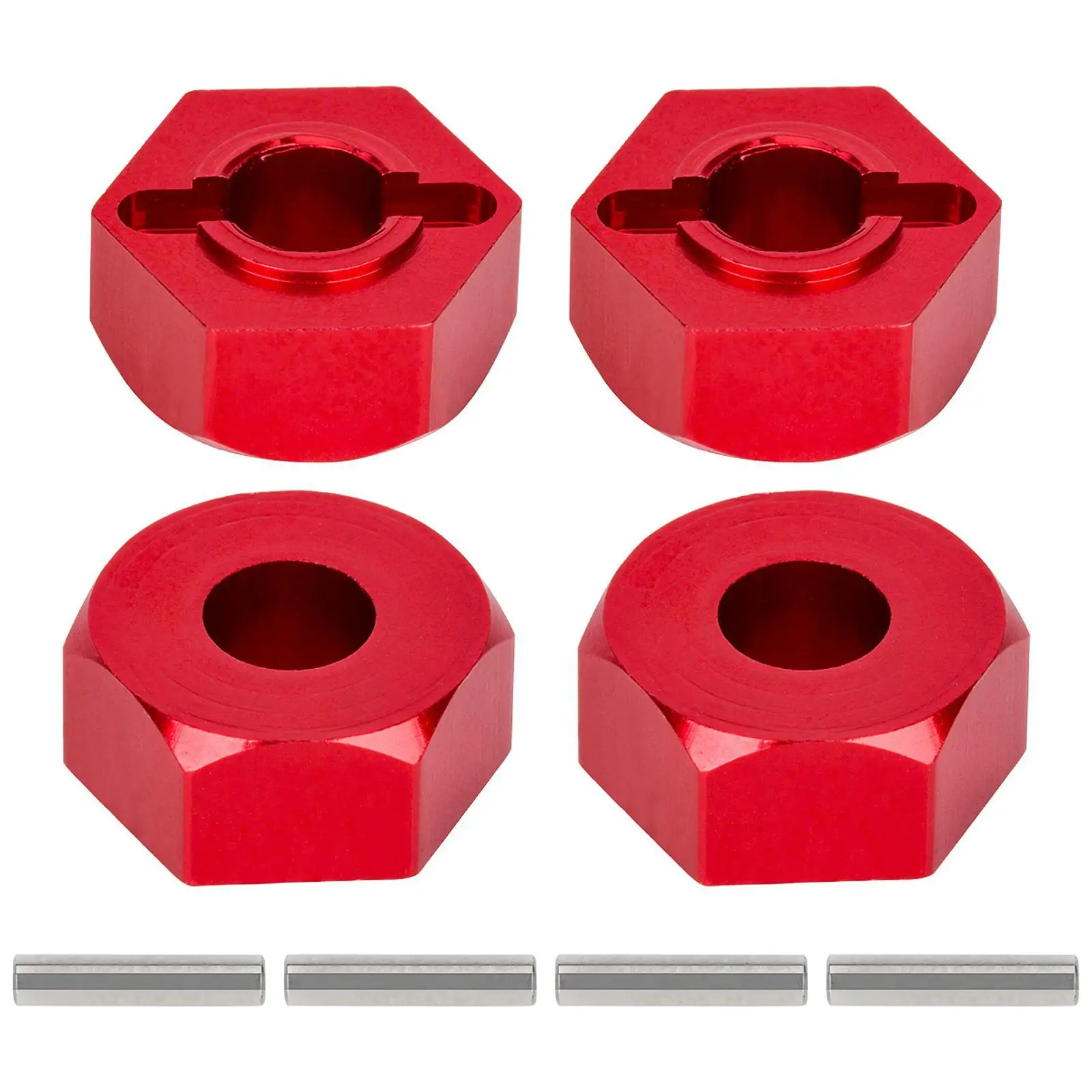 Adattatori per mozzo ruota motrice per auto RC in alluminio antiscivolo professionale sostituisce facile da installare fai da te per 1/14 RC 14210 con perni