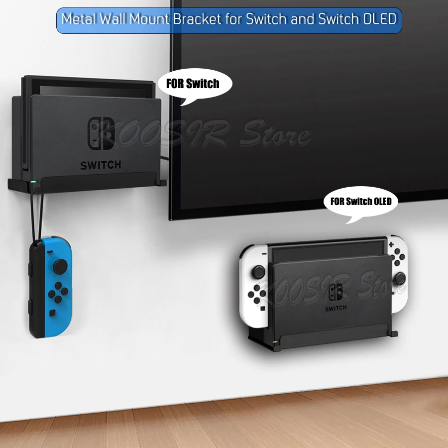 Nintend Switch OLED Wall Mount Bracket Storage Stand Nintendoswitch Gaming Accessories Case Joycon Pro Controller Display Tower
