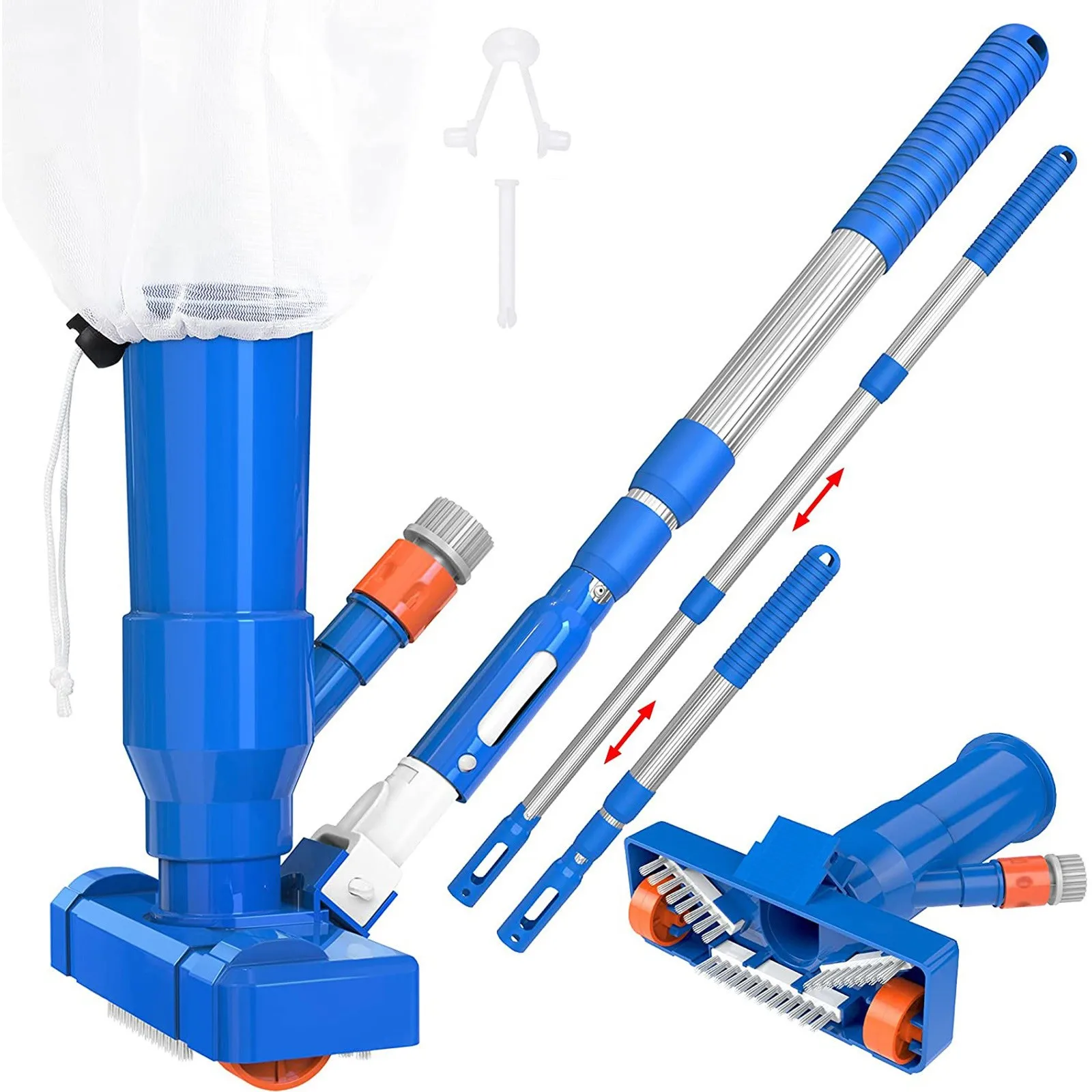 

Pool Vacuums Telescopic Efficient Hand Held Pool Vacuums Portable Durable Cleaning Equipment For Hot Tubs And Pools