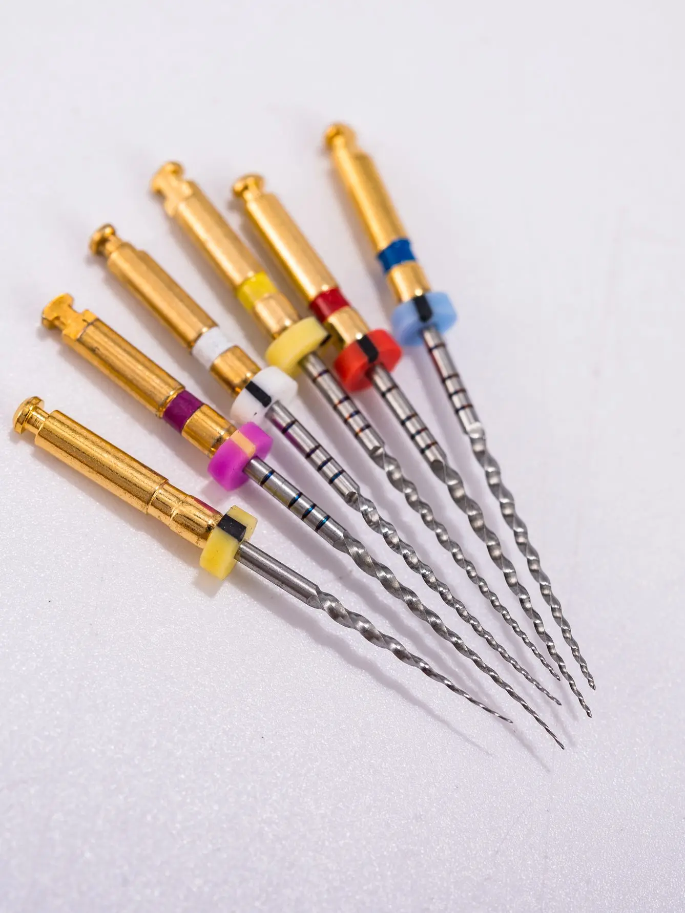 18Pcs EASYINSMILE  Dental Endo Rotary Files Endodoncia X-Pro Gold Taper SX/S1/S2/F1/F2 lima Curved Canal Engine Tip 21/25/31MM