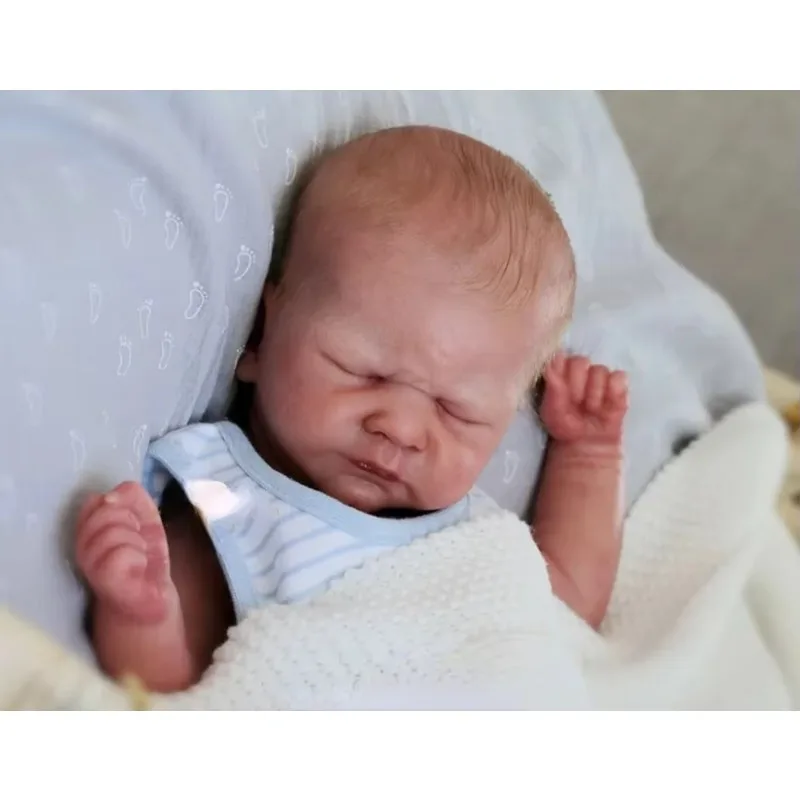 17Inch Unfinished Reborn Kit Kovu Premie Sleeping Baby Touch Soft DIY Unpainted Blank Doll Parts with Cloth Body