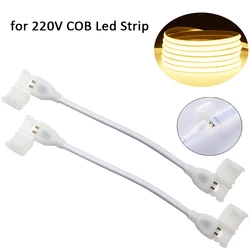 2pin COB LED Strip Connector Extension Wire LED Connectors for 220V COB Tape Lights