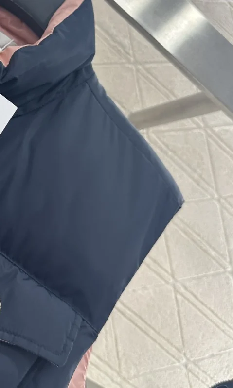 겨울 신상 방풍 방수 나일론 소재 스탠드 칼라 포켓 화이트 구스 다운 베스트 재킷 여성 의류