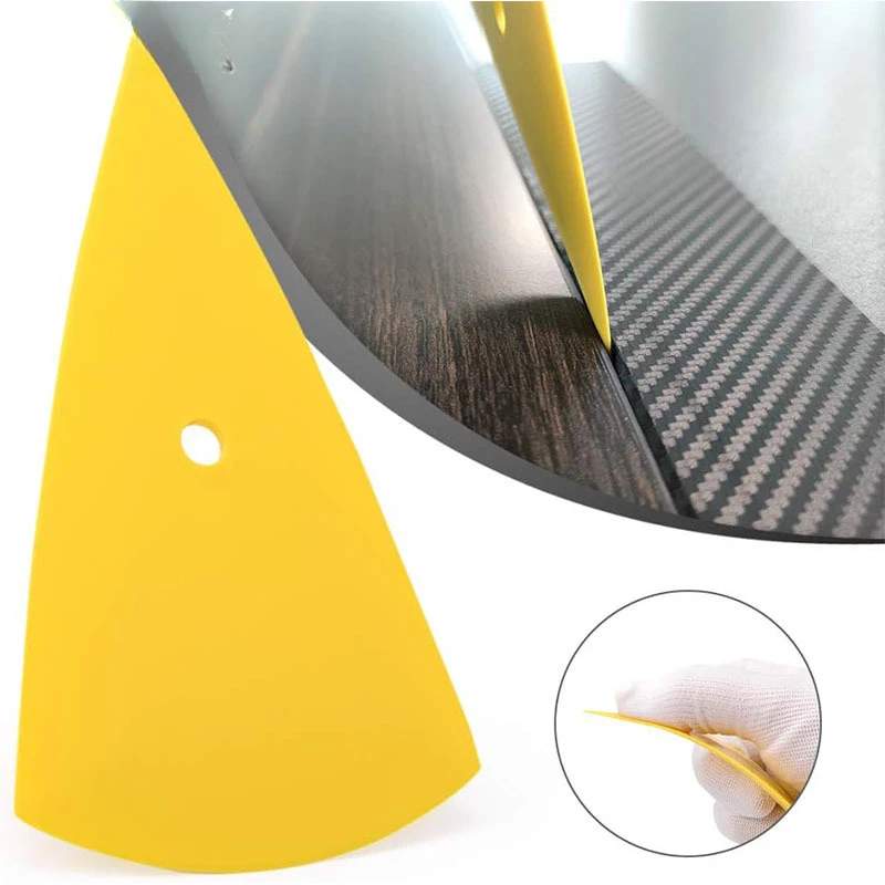 1Pc Vinyl Wrapping Corner Reach Scraper Carbon Film Wrap Squeegee Window Tinting Cleaning Tool Car Styling Accessories