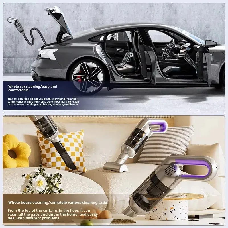 

【Hot Item】Wireless Mini Car Vacuum Cleaner Handheld Small Super Suction For Auto