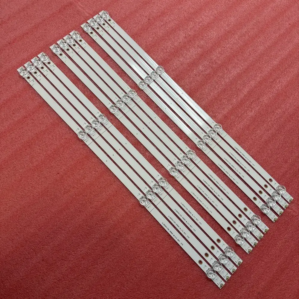 12pcs/set LED backlight strip For 4LED Kioto KEUH6521 Qlive Q65UA231B Q65UA221B