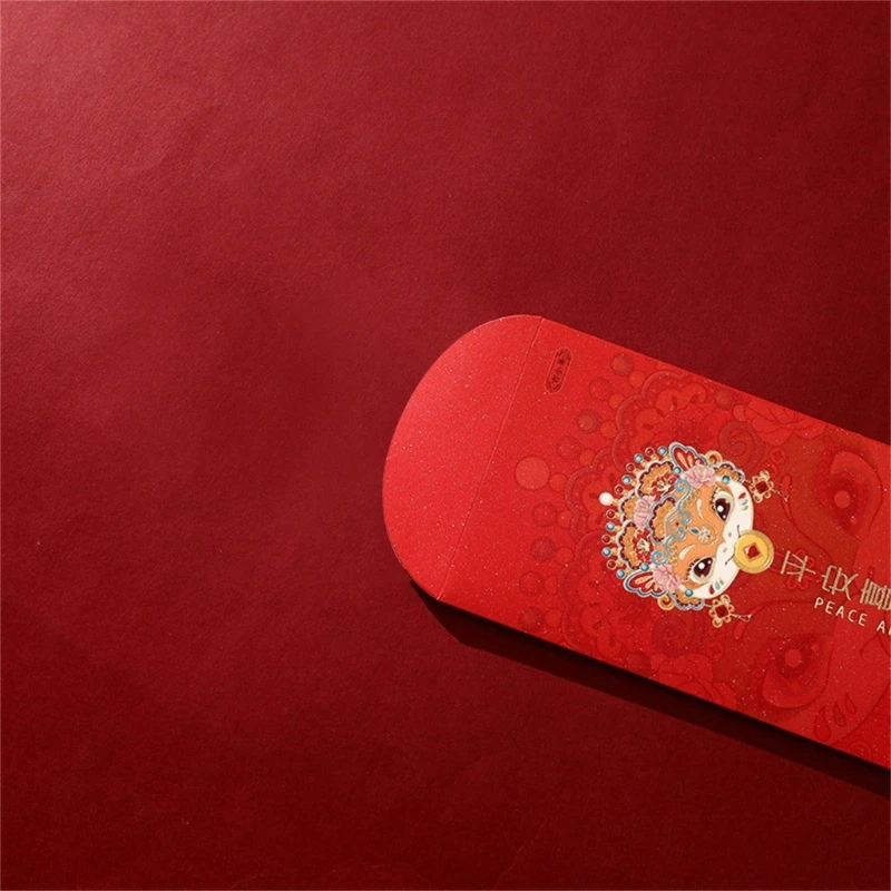 Pack of 6 New Year Redness Envelope Money Packet for Spring Festival Celebration