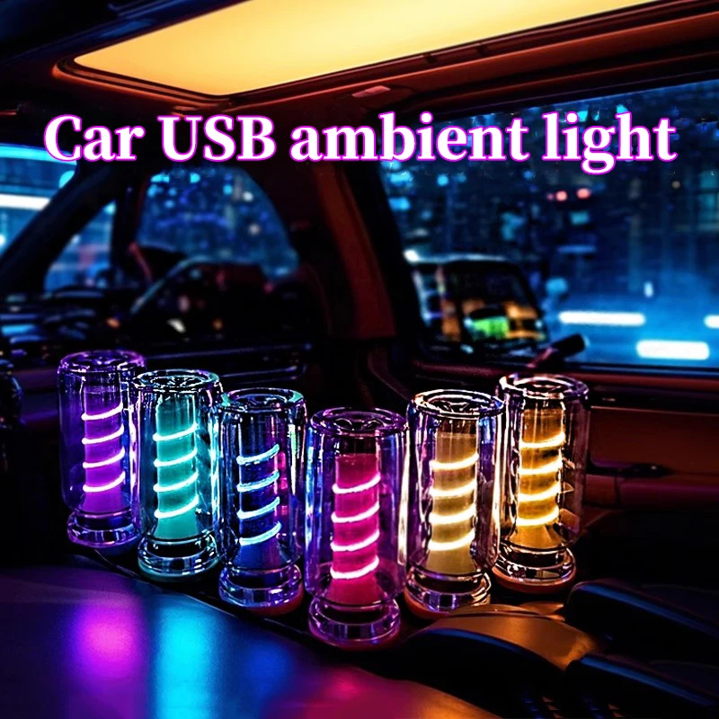 

Car Atmosphere Light USB Night Light Touch Dimming LED Incandescent Filament Lamp Bulb Emergency Lighting Plug Play Ambient Lamp