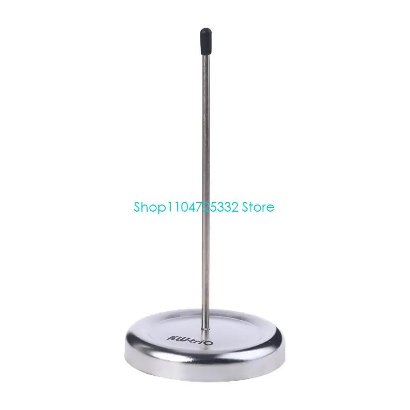 P5EA Restaurant Receipt Holder Check Spindle with Round Base Paper Memo Desk Straight Rod for Bill Fork