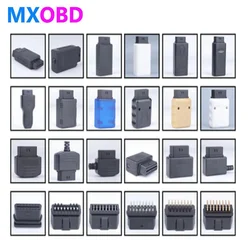 Universal J1962 OBDII OBD2 16Pin Female Connector OBD Female Plug Shell Plug + Housing +SR+ Screws Adapter OBD 2 With Enclosure