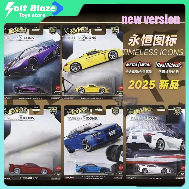 

Hot Wheels 2025 Car Culture FPY86 Timeless Classics Series 1/64 Ferrari F50 Lexus Porche Nissan Diecast Cars Boy Birthday Gift