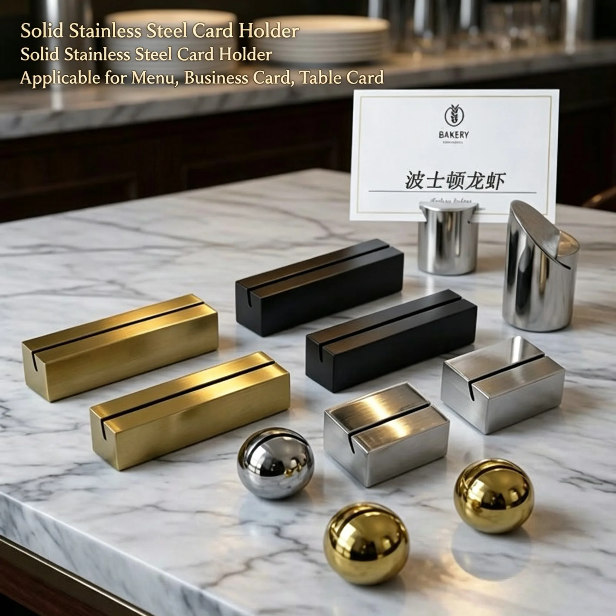 5 Pieces Stainless Steel Table Place Card Holder Photo Picture Holder Clip Menu Card Holder Wedding Party Table Number Stands