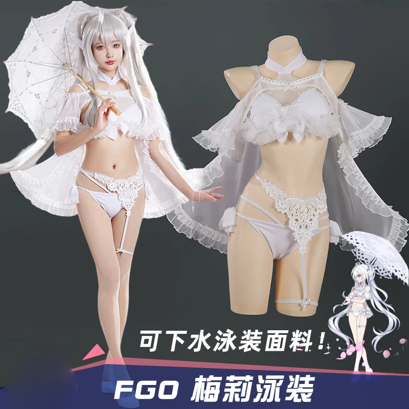 

InYOYO Merlin Cosplay Costume Fate/Grand Order FGO Lovely Women Summer Swimsuit Swimwear Bikini Female Sets Halloween Outfit New