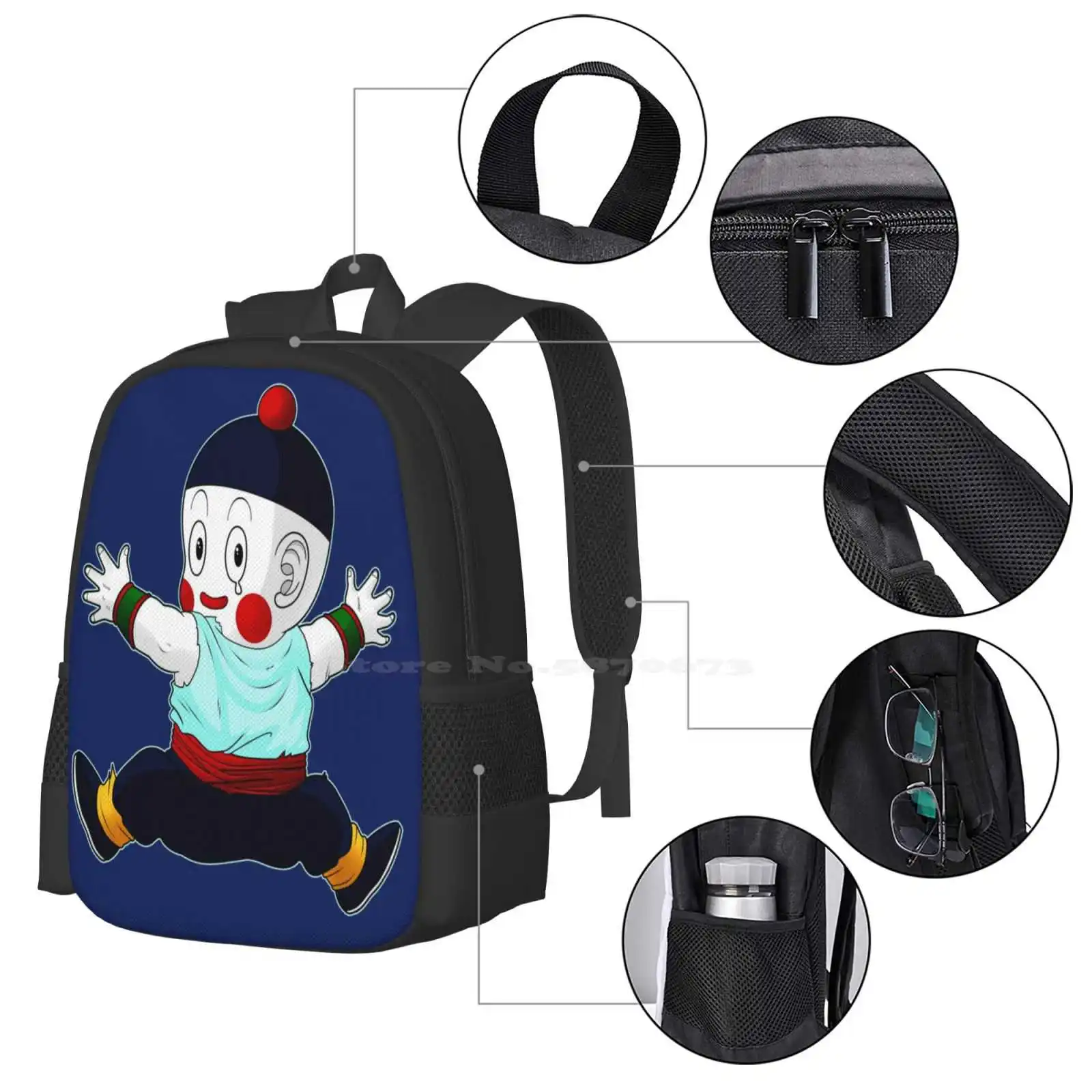 Goodbye Tien Backpacks For School Teenagers Girls Travel Bags Tien Shin Han Chiaotzu Explosion