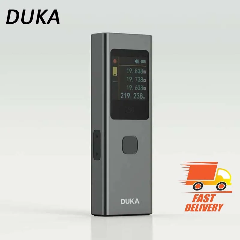 DUKA ATuMan New LS6 Laser Level Rangefinder OLED 480mAh Rechageable 40M Mini Distance Meter Angle Measuring Tools Two in One