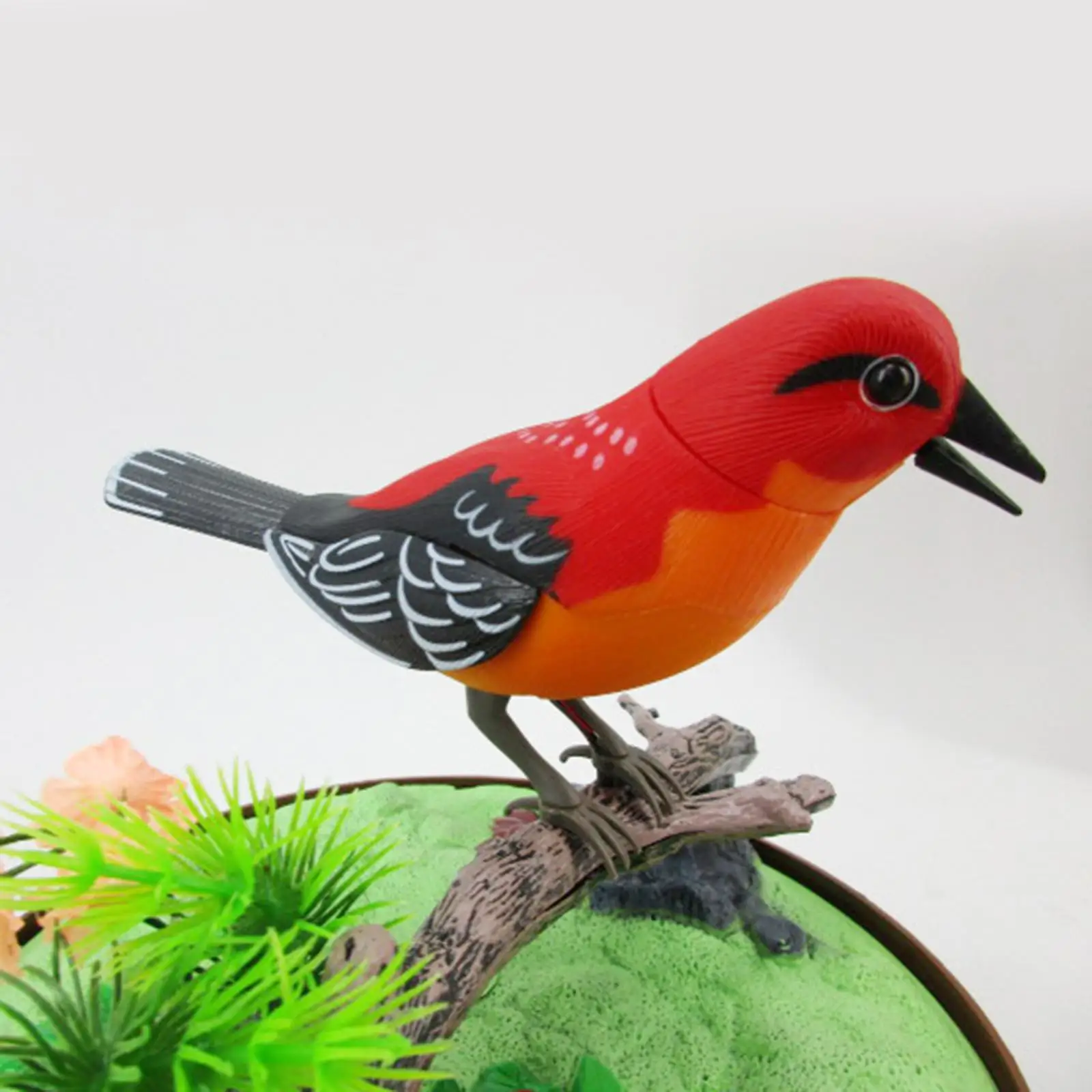 Singing Chirping Bird Activated Sounds Movements Plaything Bird Animal Singing Toys for Kids Children Toddler Educational Toys