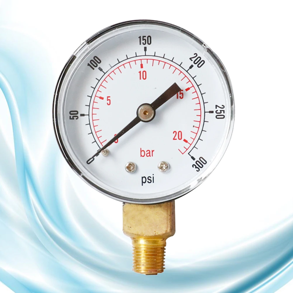 

Pressure Gauge for Cars Hose NPT BAR Mini Size Clear Numbers Metal Case Non Corrosive Brass Thickness Detection Tool