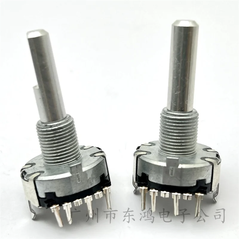 2 PCS ALPS EC20 metal on-board adjustment potentiometer 3.2K 8 positioning rotation 7 lower shaft length 30mm
