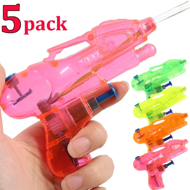 Pistola de água transparente para crianças, Mini pistolas de água, jogo de luta spray, blaster de praia, pistola de água, brinquedos infantis, meninos e meninas, presentes