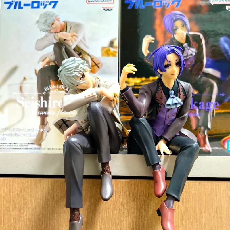 

Аниме-фигурка Bandai Blue Lock-Yoichi Isagi Rin Itoshi Sweets Flavor Фигурка 13 см Модель Коллекционная кукла
