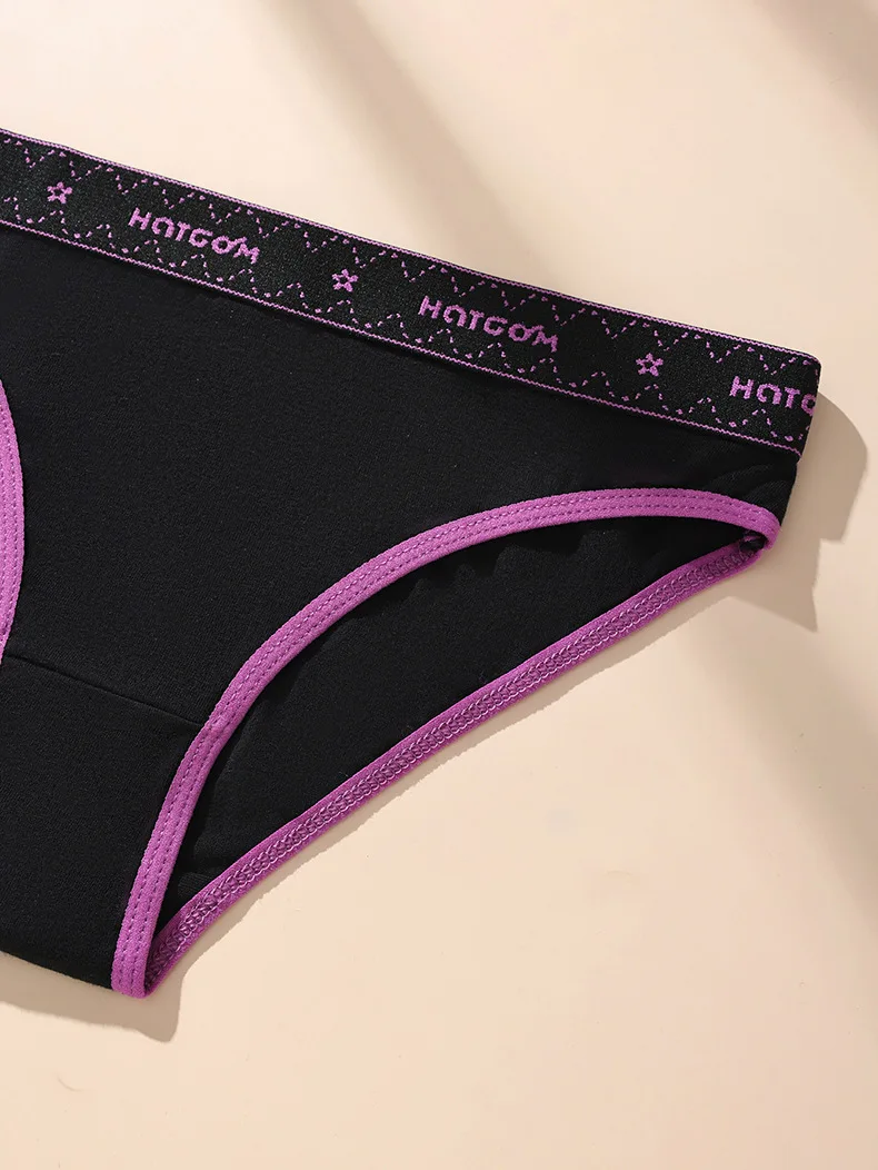 6 ks sexy dámské kalhotky měkké bavlněné kalhotky černé spodní prádlo dívčí kalhotky dámské prodyšné strečové kalhotky dámské spodní prádlo XS-L - náhled 5